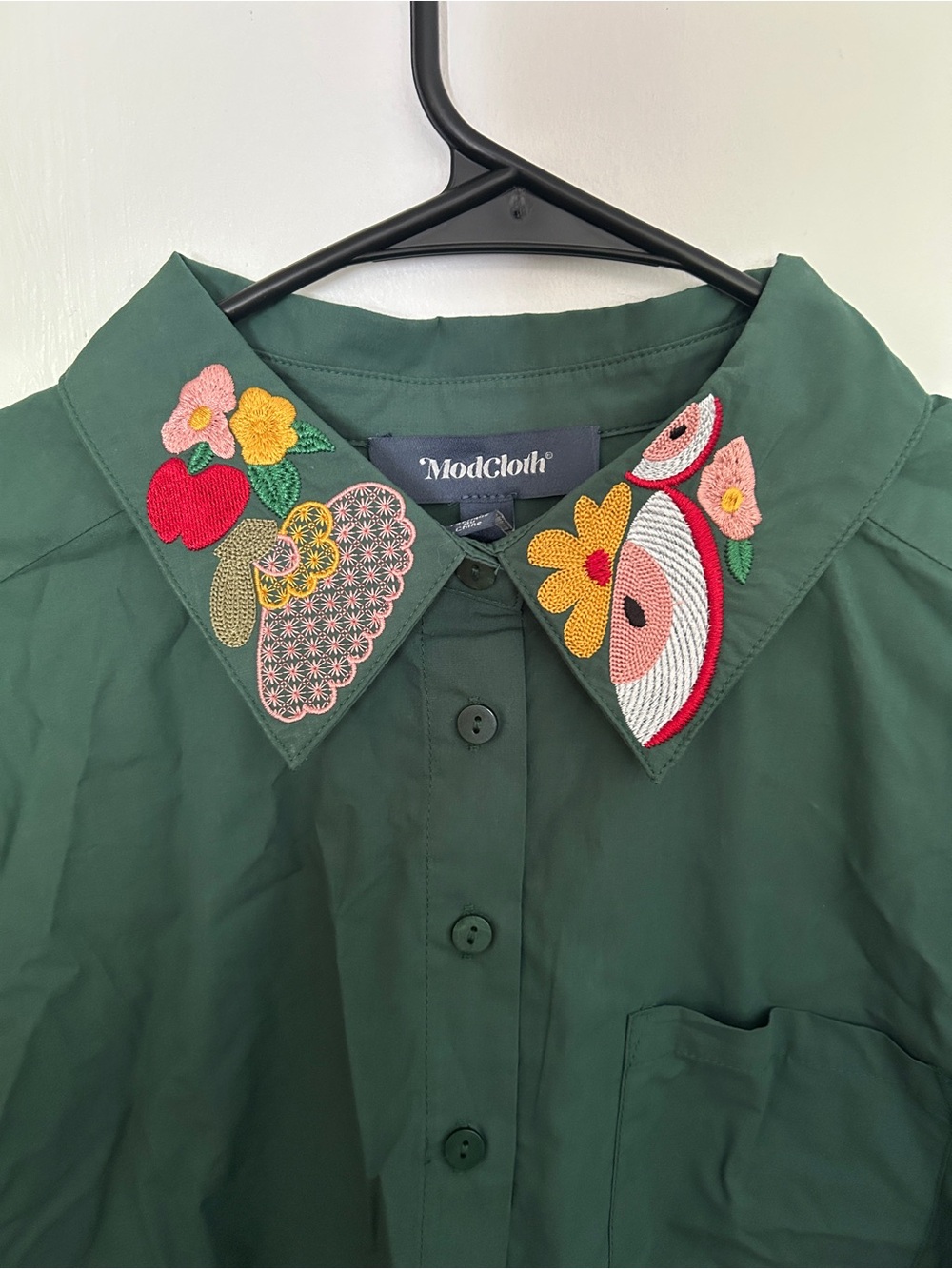 ModCloth embroidered button down - Picture 2 of 2